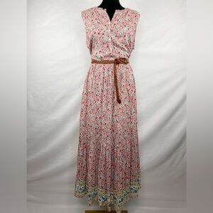 NWOT Style & Co Boho Floral Tiered Ruffle Hem Maxi Dress